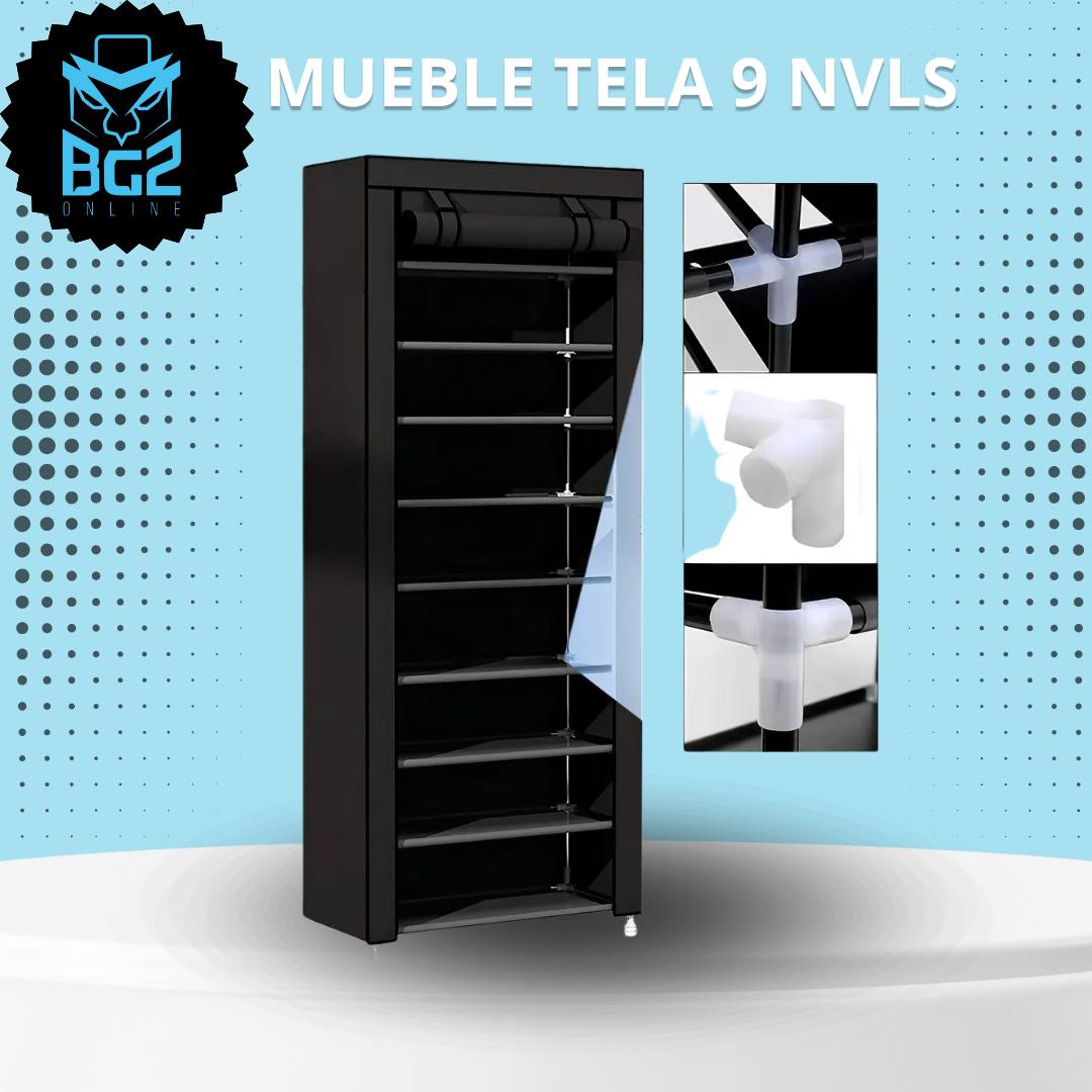 ARMARIO ZAPATERO DE TELA 9 NIVELES